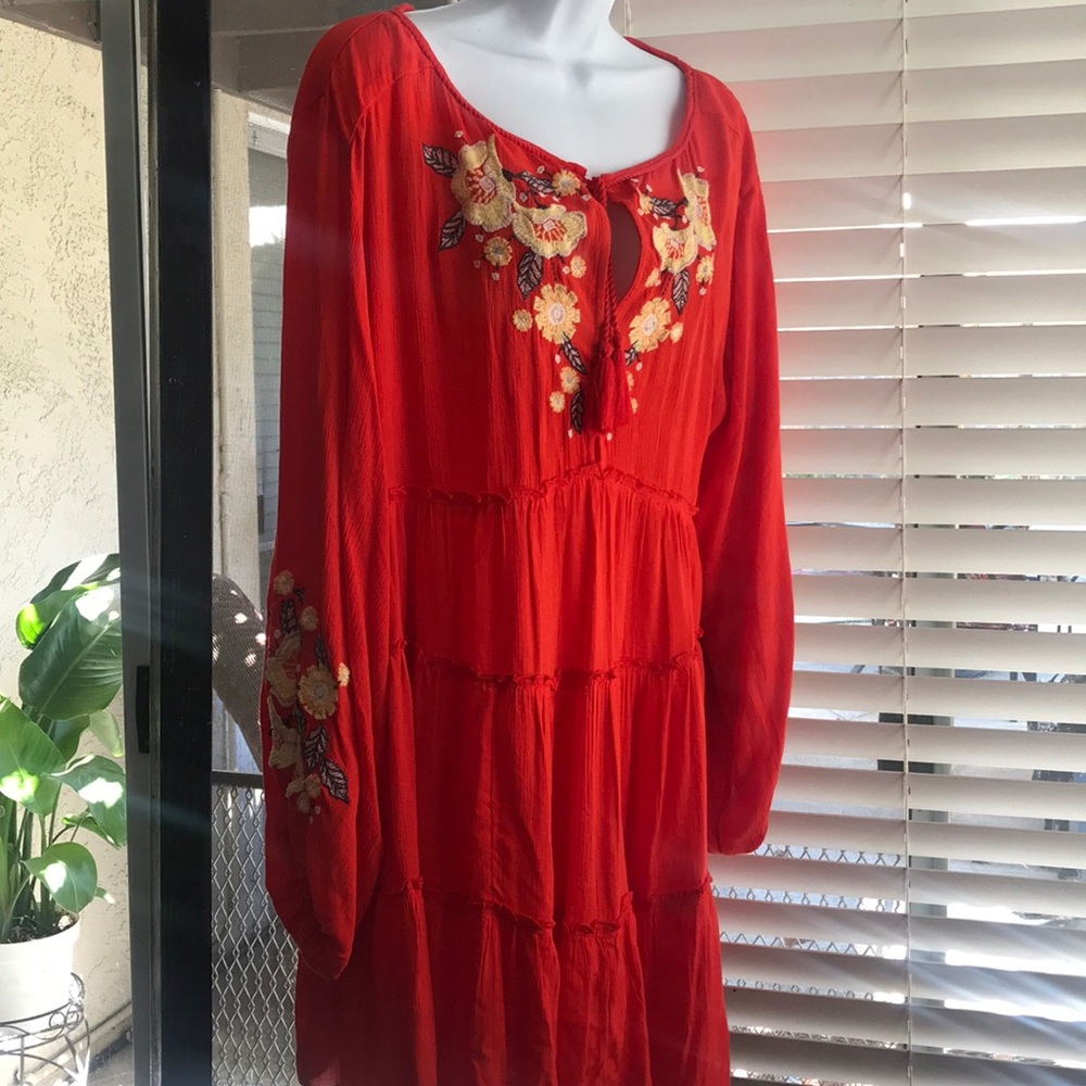 Free people embroidered dress